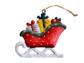 Adorno metalico Navidad grande decorado 